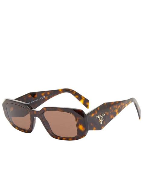 prada sunglasses pr 17ws tortoise|Prada Symbole Rectangular Women's Sunglasses, PR 17WS.